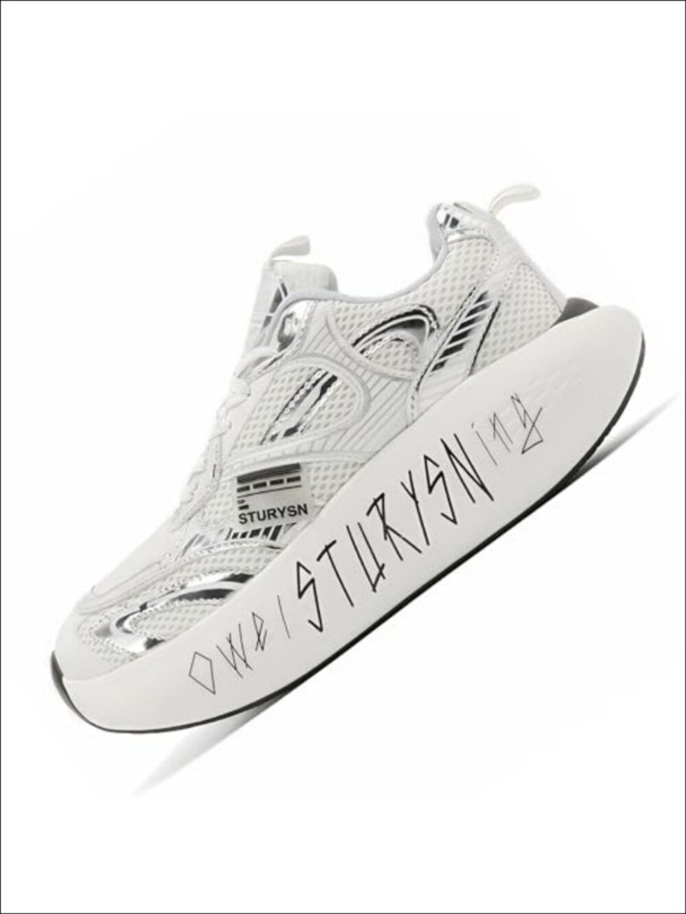 Unisex Chunky Platform Sneakers 2.3in Height Incre Mesh Trainers